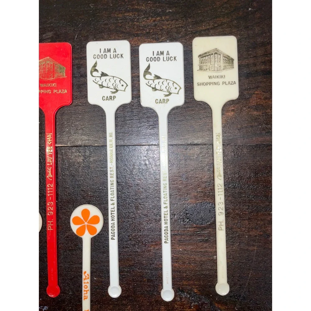 Vintage Swizzle Sticks Lot Cocktail Stirrers Caesars Palace San‎ Francisco